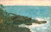 Charles W. Bartlett's watercolor and ink Hana Maui Coast, 1920